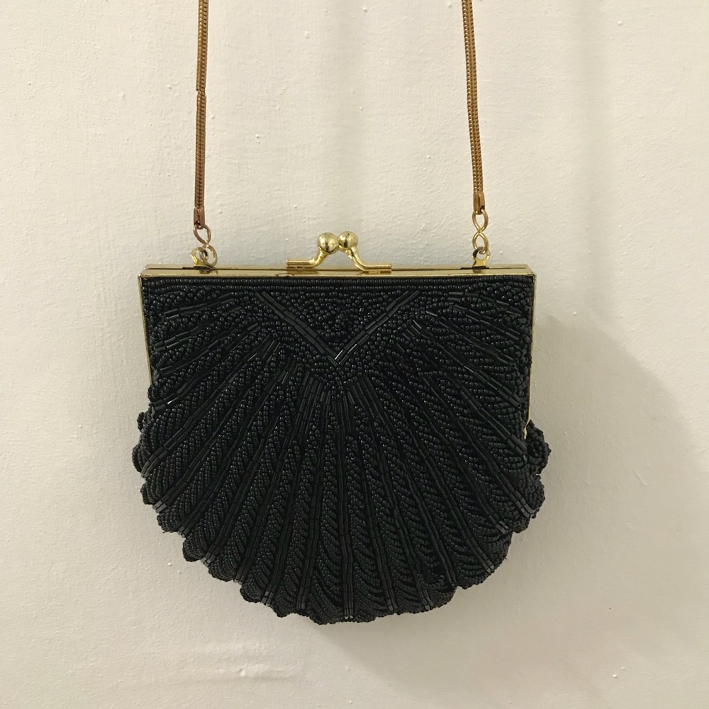 Vintage black purse/clutch